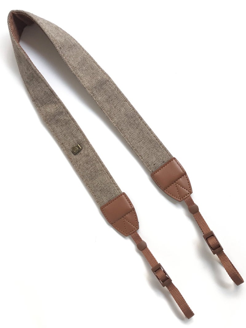 Alled Camera Strap Neck, Adjustable Vintage Soft Camera Straps Shoulder Belt for Women/Men,Camera Strap for Nikon/Canon/Sony/Olympus/Samsung/Pentax ETC DSLR/SLR - Image 2
